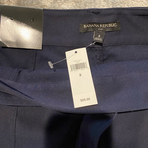 Navy pencil skirt with tie - Picture 3 of 3